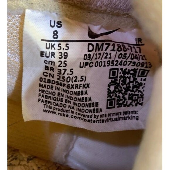 FIRM Nike Waffle Trainer 2 “Cork” Cashmere/White/Pink Oxford Size 8 Like New - Picture 8 of 11